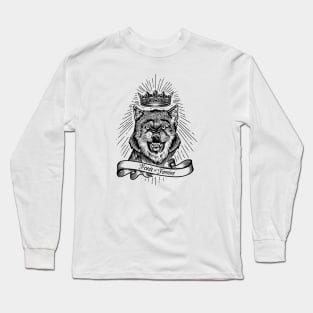 "Feast Or Famine" Crowned Wolf Long Sleeve T-Shirt